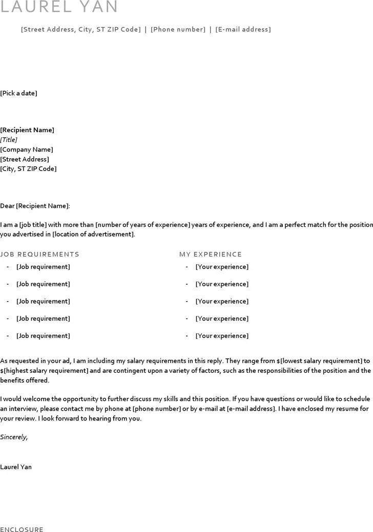 43463 cover letter closing