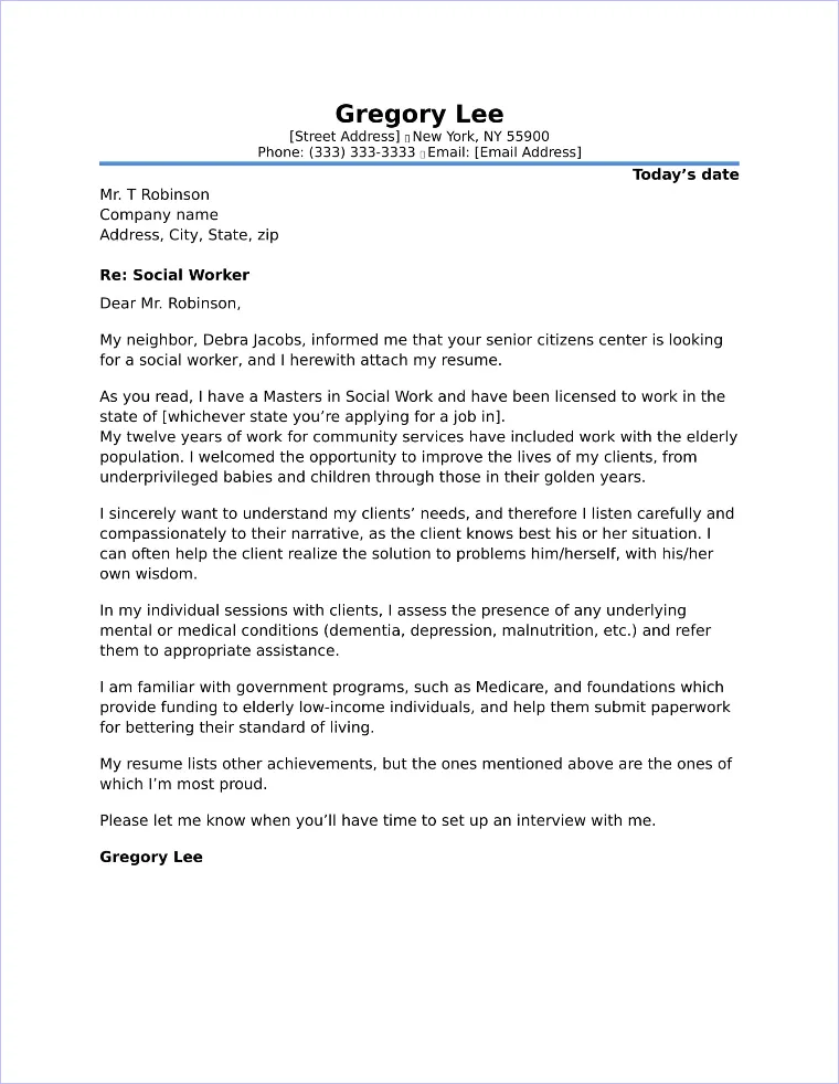 43464 cover letter formatting