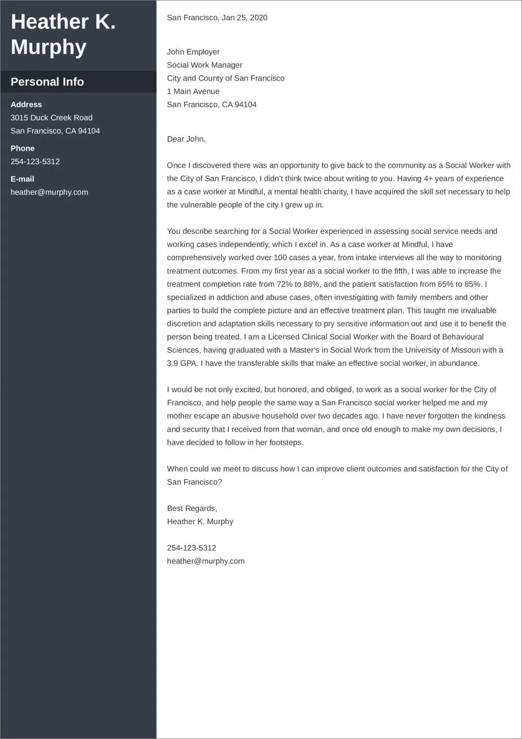 43464 social work example