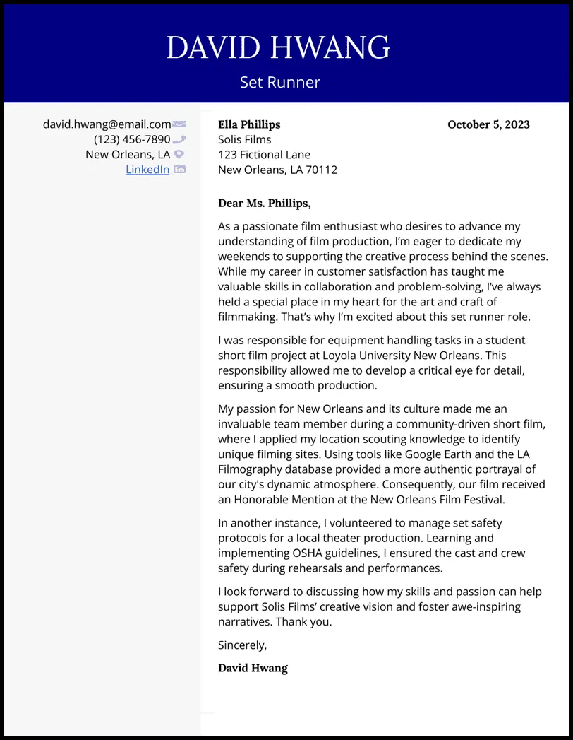 43488 tailoring cover letter job description