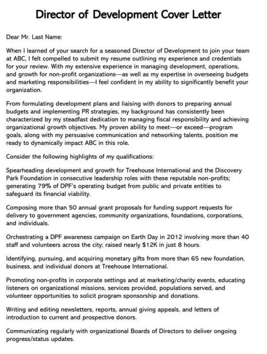 43502 call to action cover letter