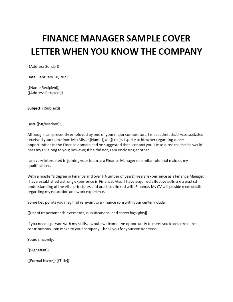 43505 career change cover letter