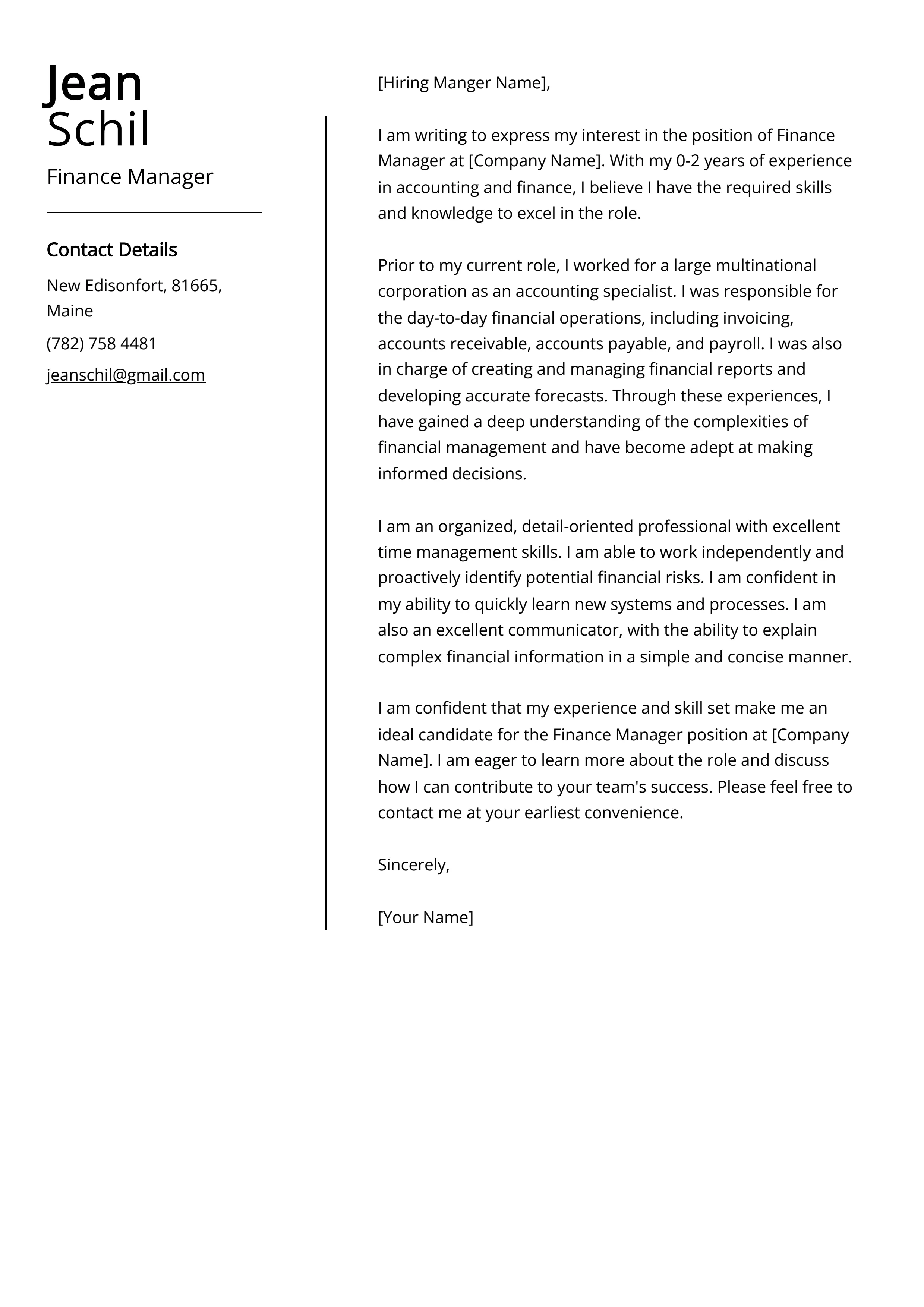 43505 finance manager skills