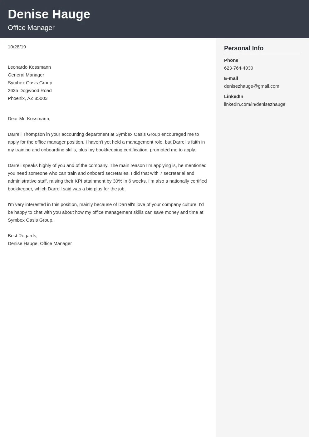 43510 office manager skills