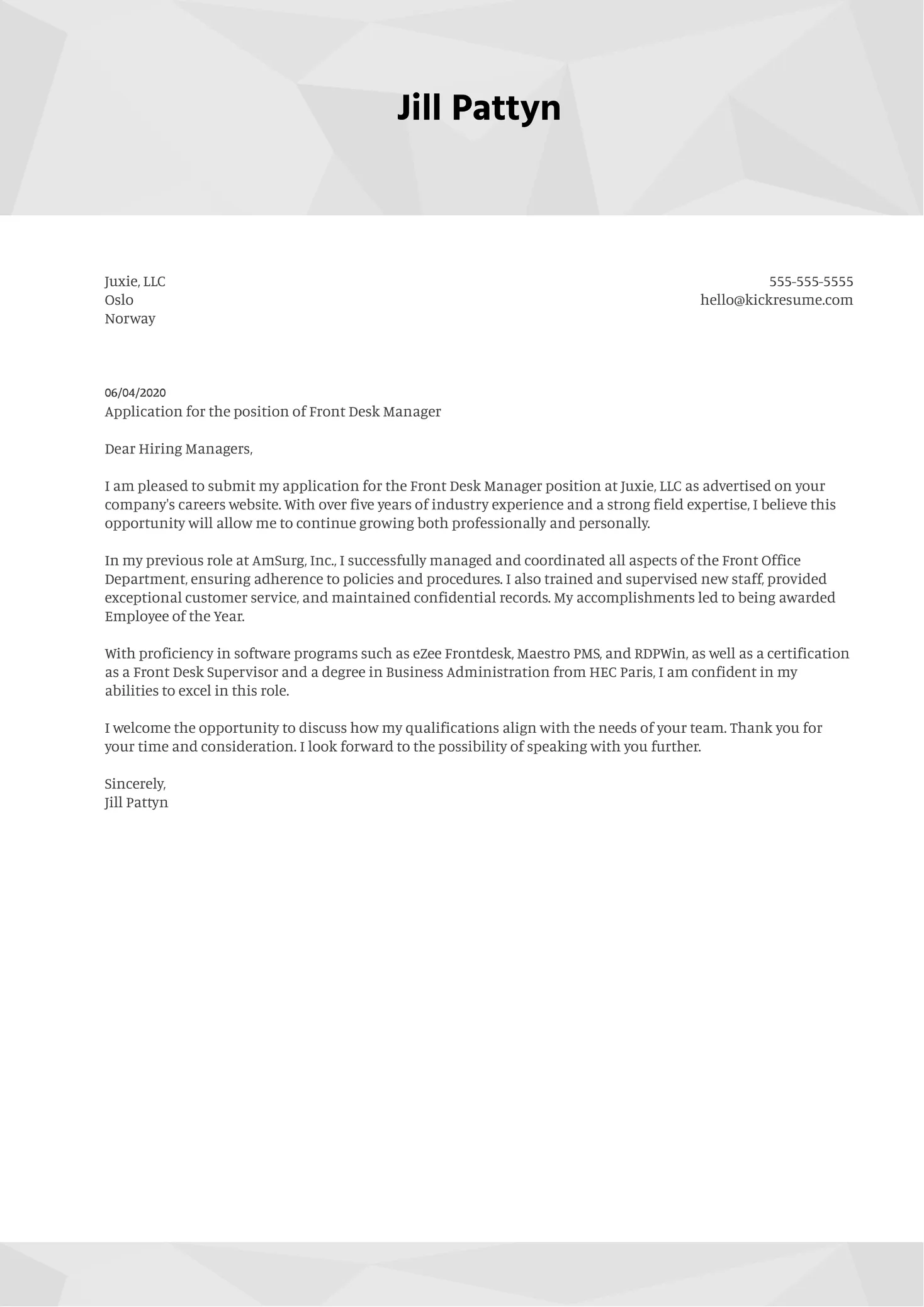 43510 tailoring cover letter