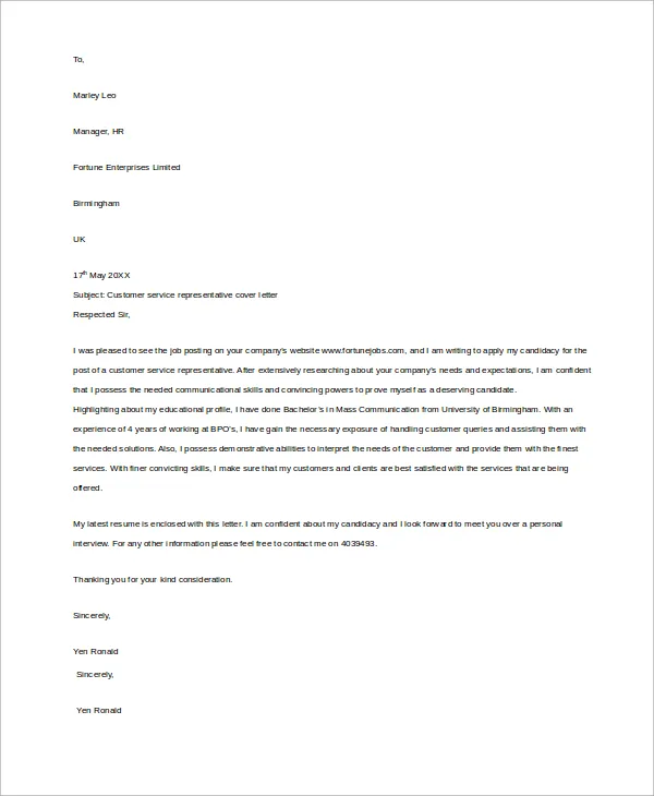 43515 closing cover letter