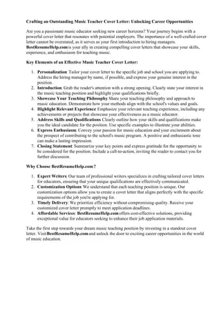 43517 music performance cover letter experience