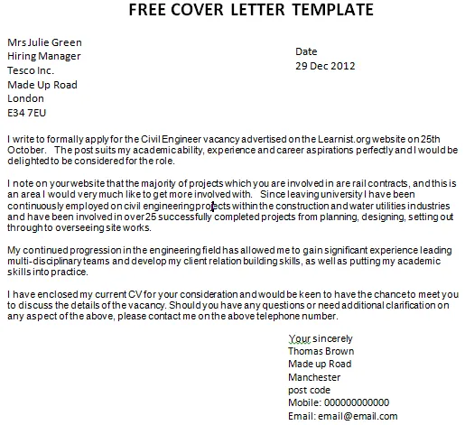 43524 cover letter structure
