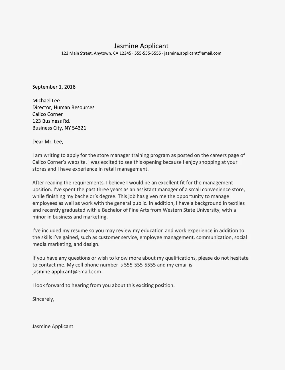 43540 cover letter example