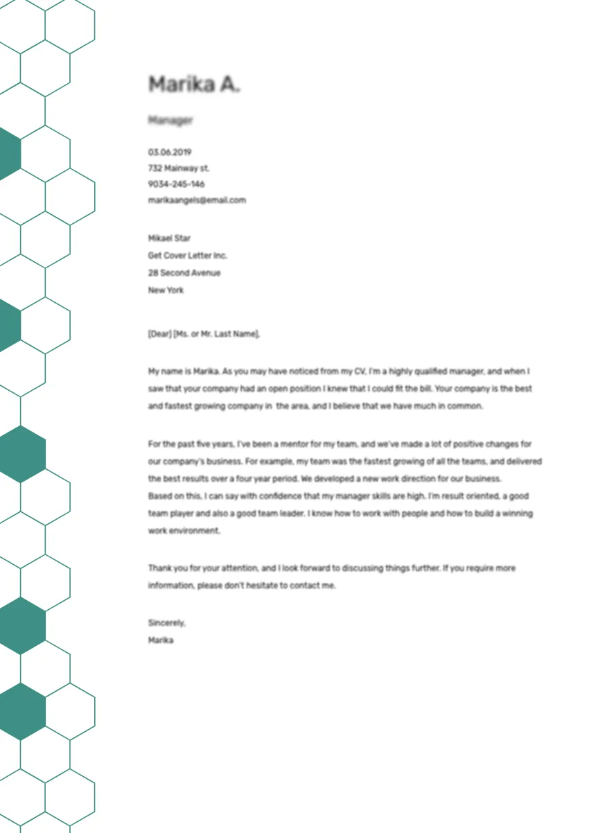 43541 art submission cover letter template