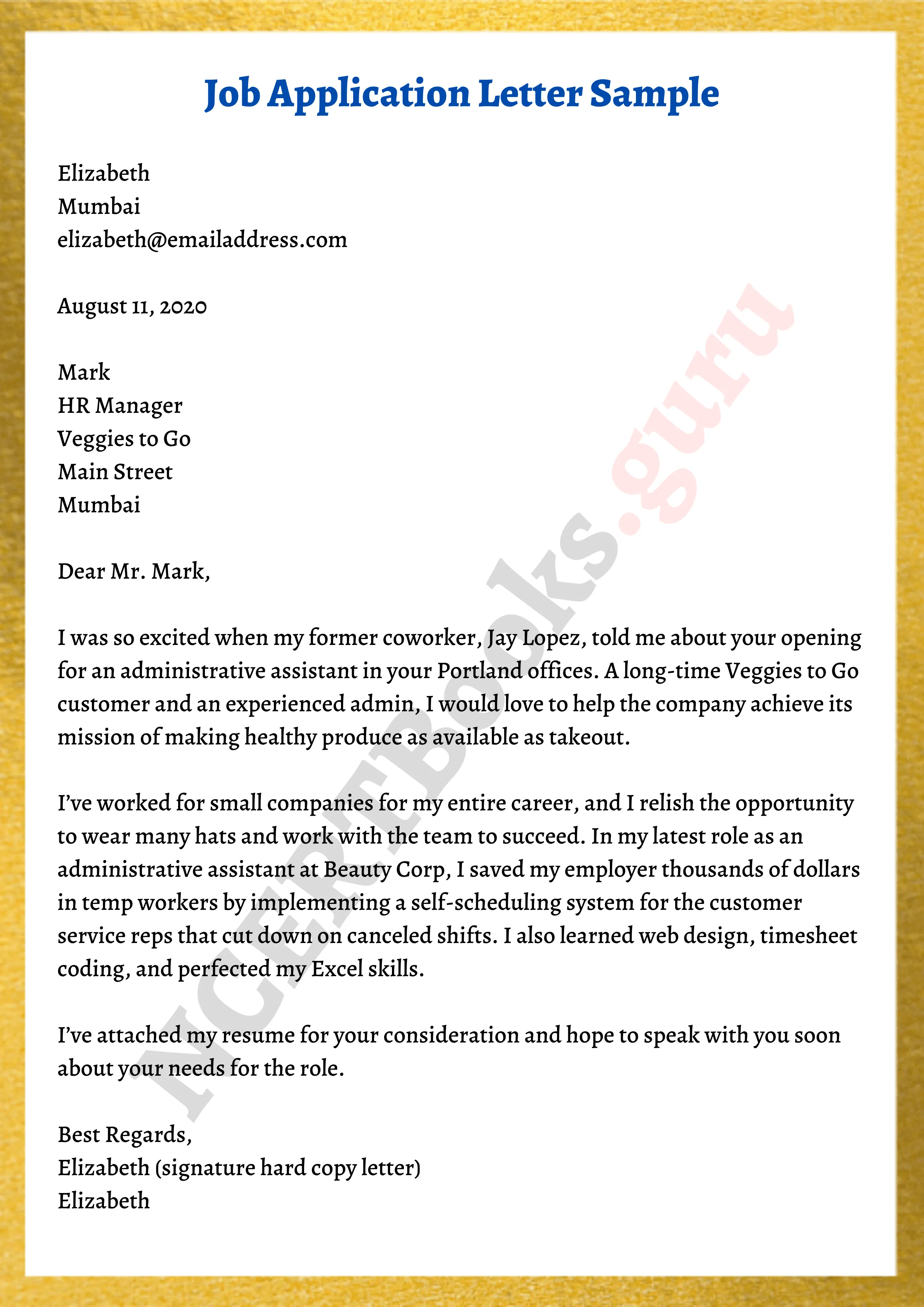 43557 achievements cover letter