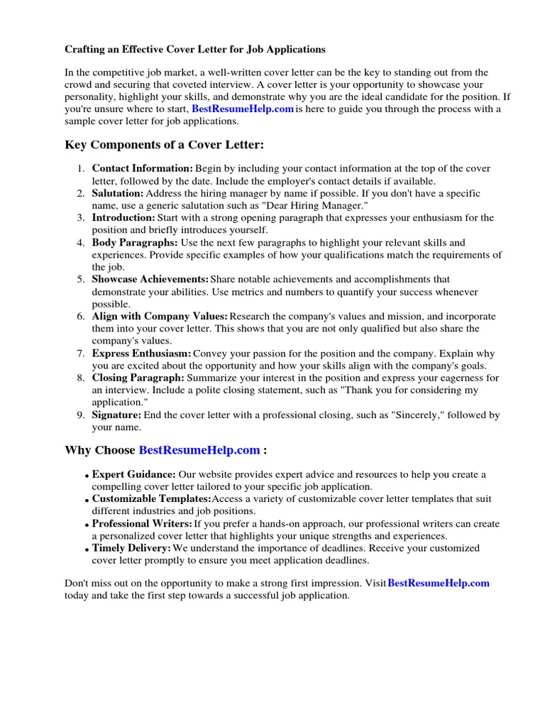 43557 cover letter formatting