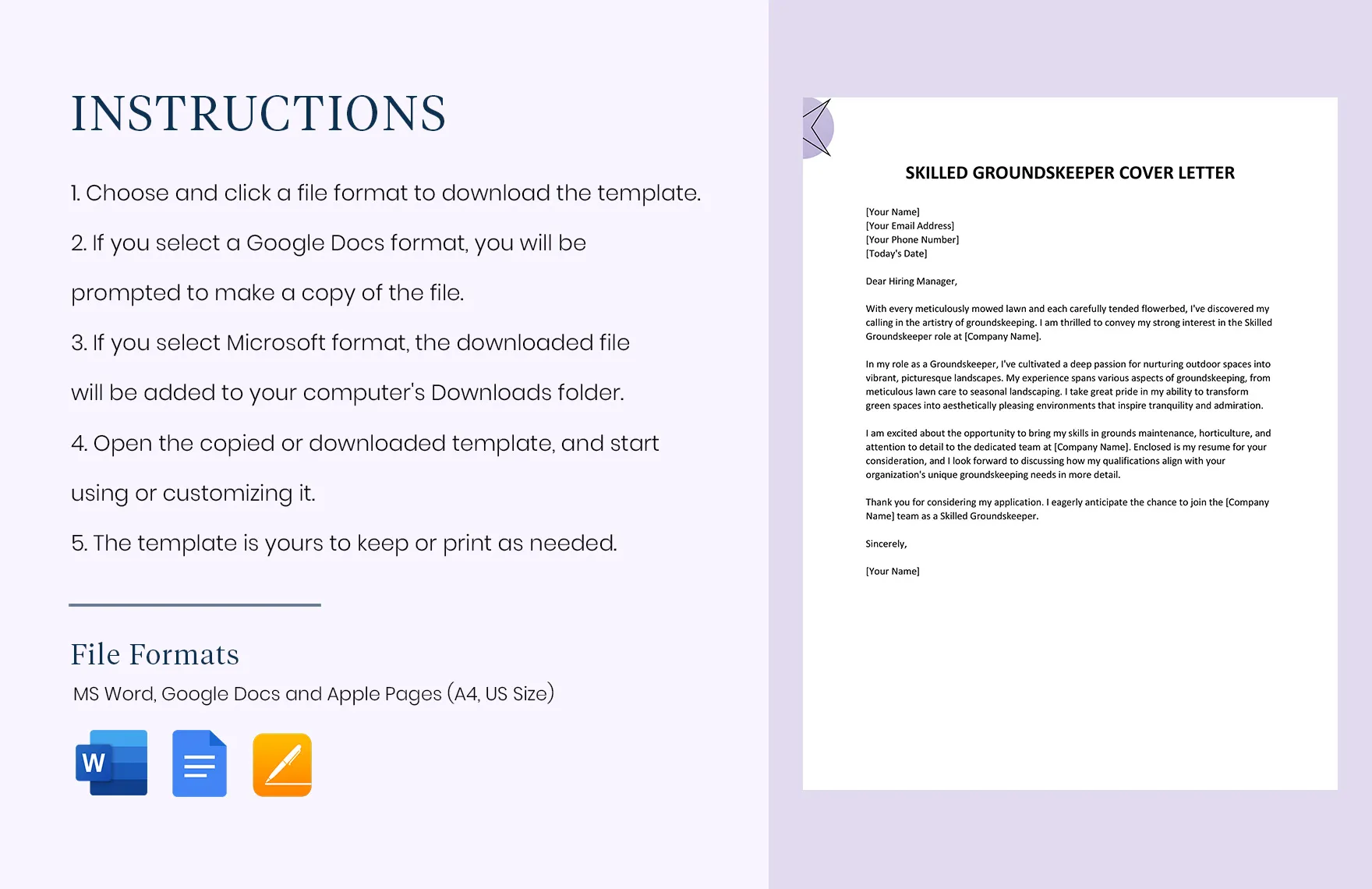 43567 groundskeeper experience