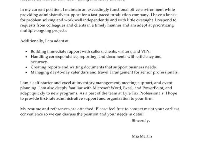 43574 cover letter components