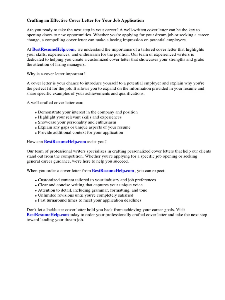 43578 cover letter importance