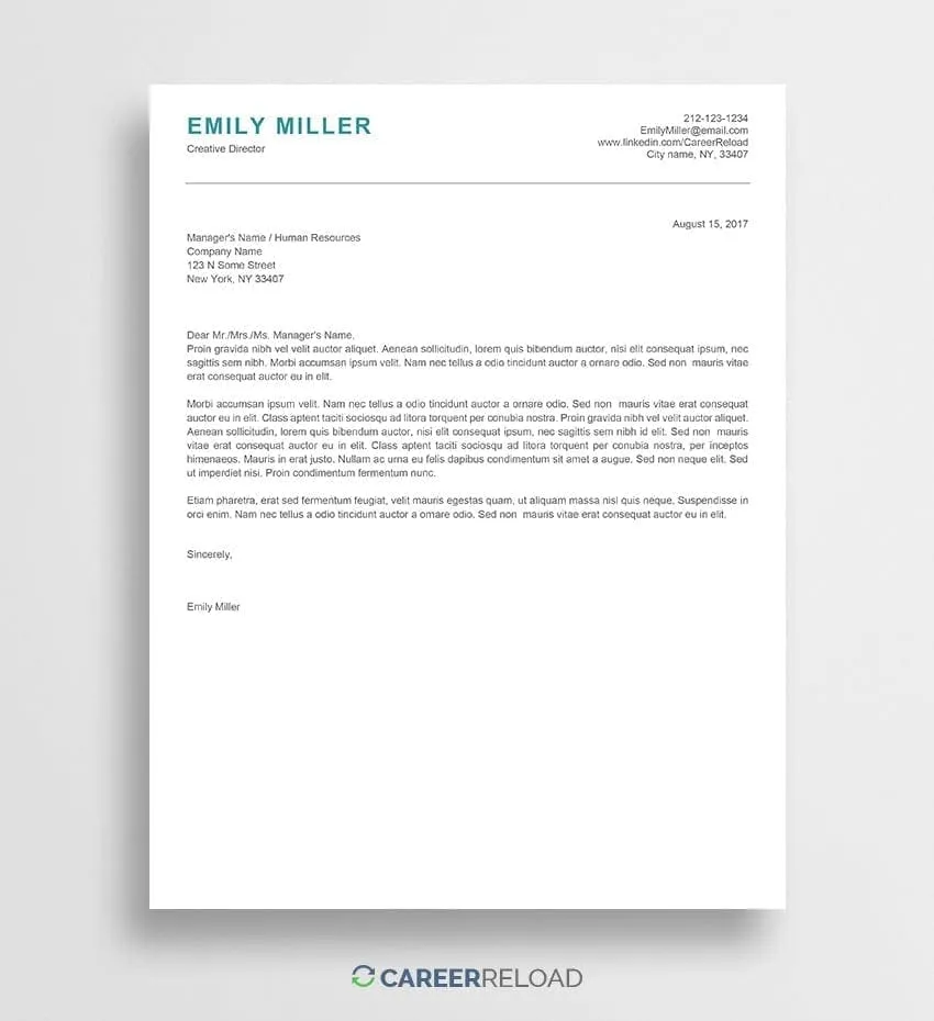 43579 cover letter customization