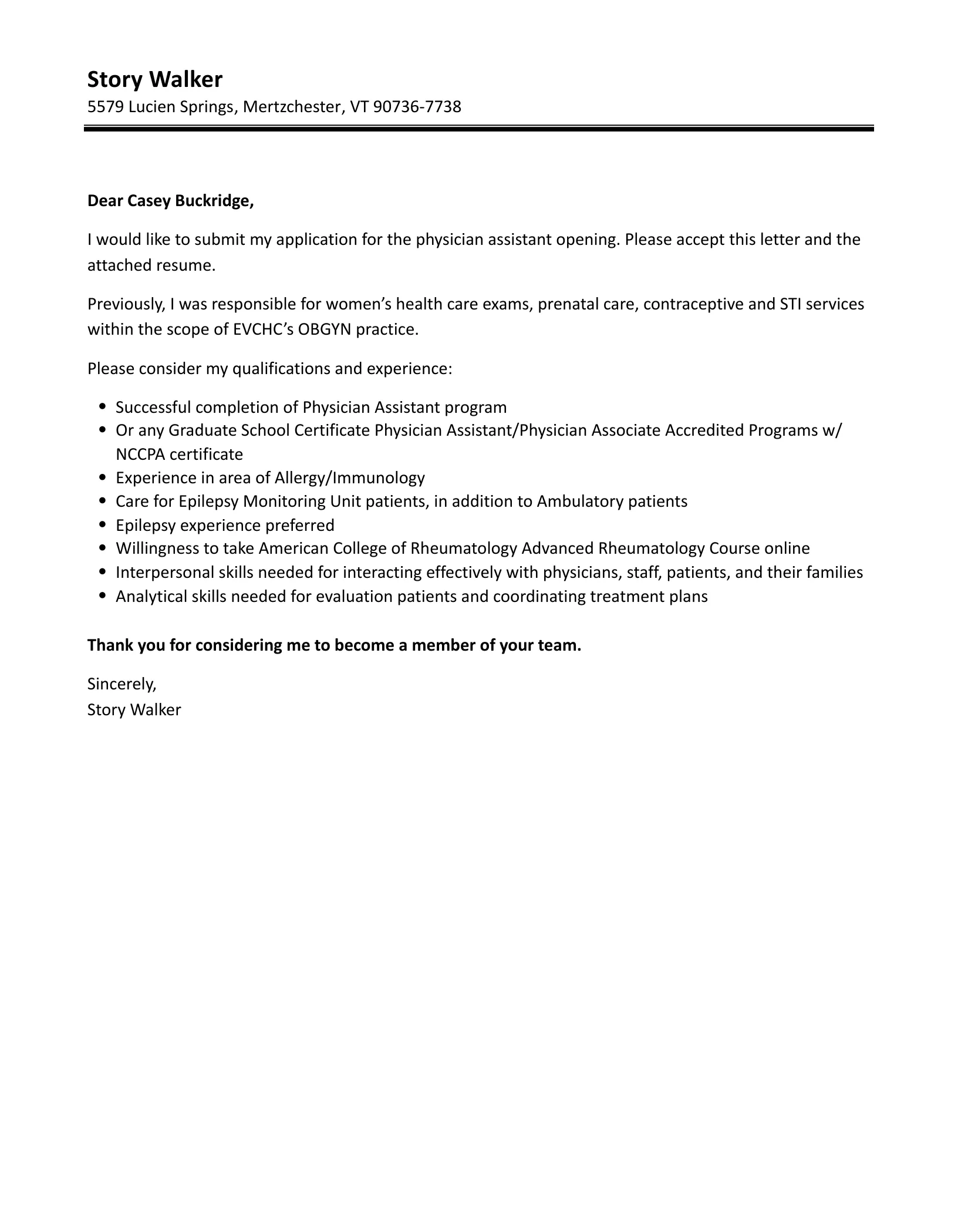 43584 physician assistant cover letter mistakes