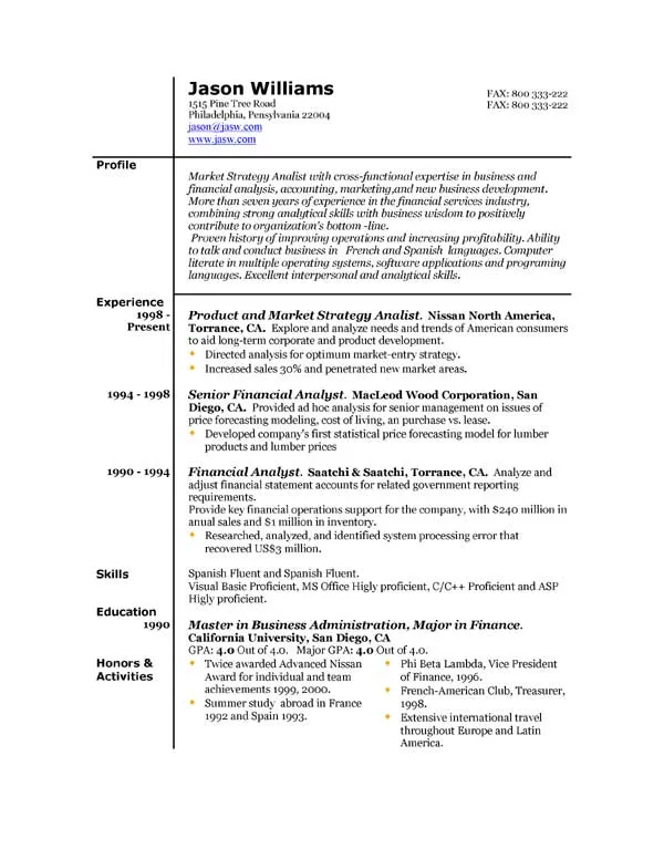 43586 project manager cv sample