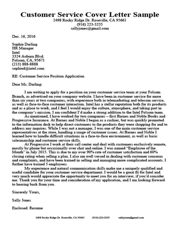 43588 cover letter skills section