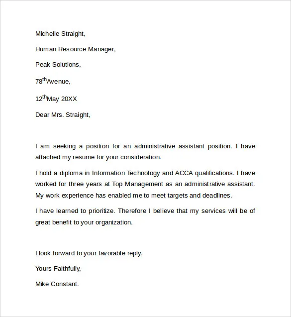 43593 cover letter formatting tips