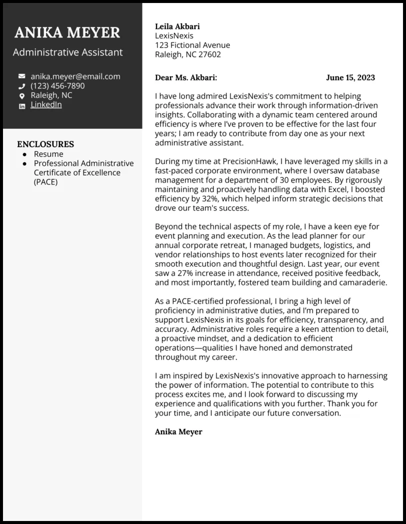 43593 tailoring cover letter job