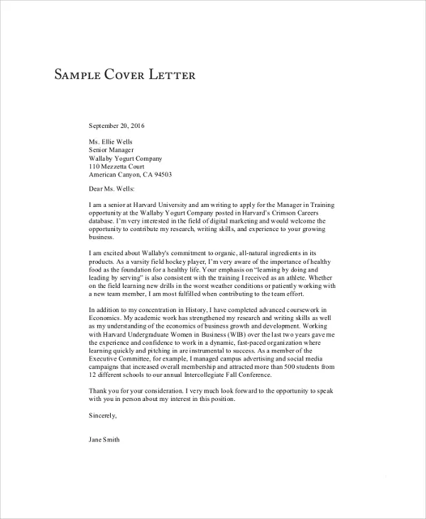 43597 cover letter format