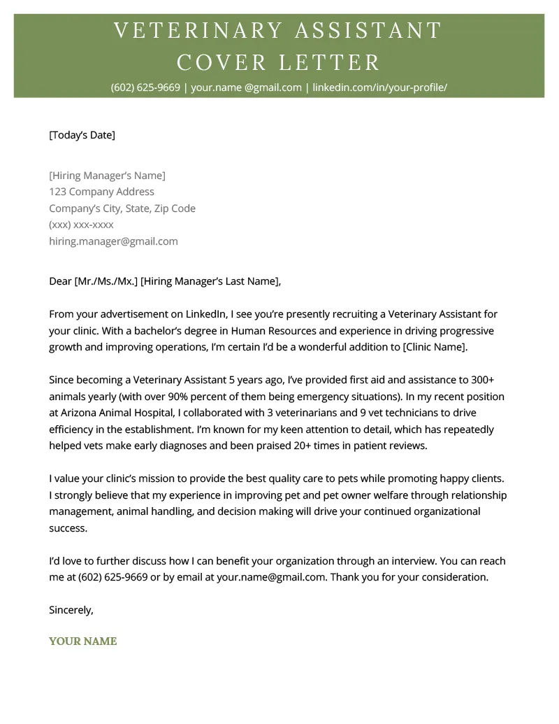 43598 vet tech passion