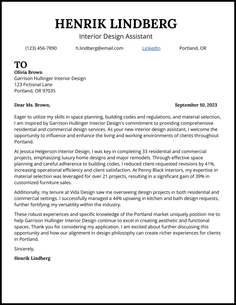 43602 cover letter header design