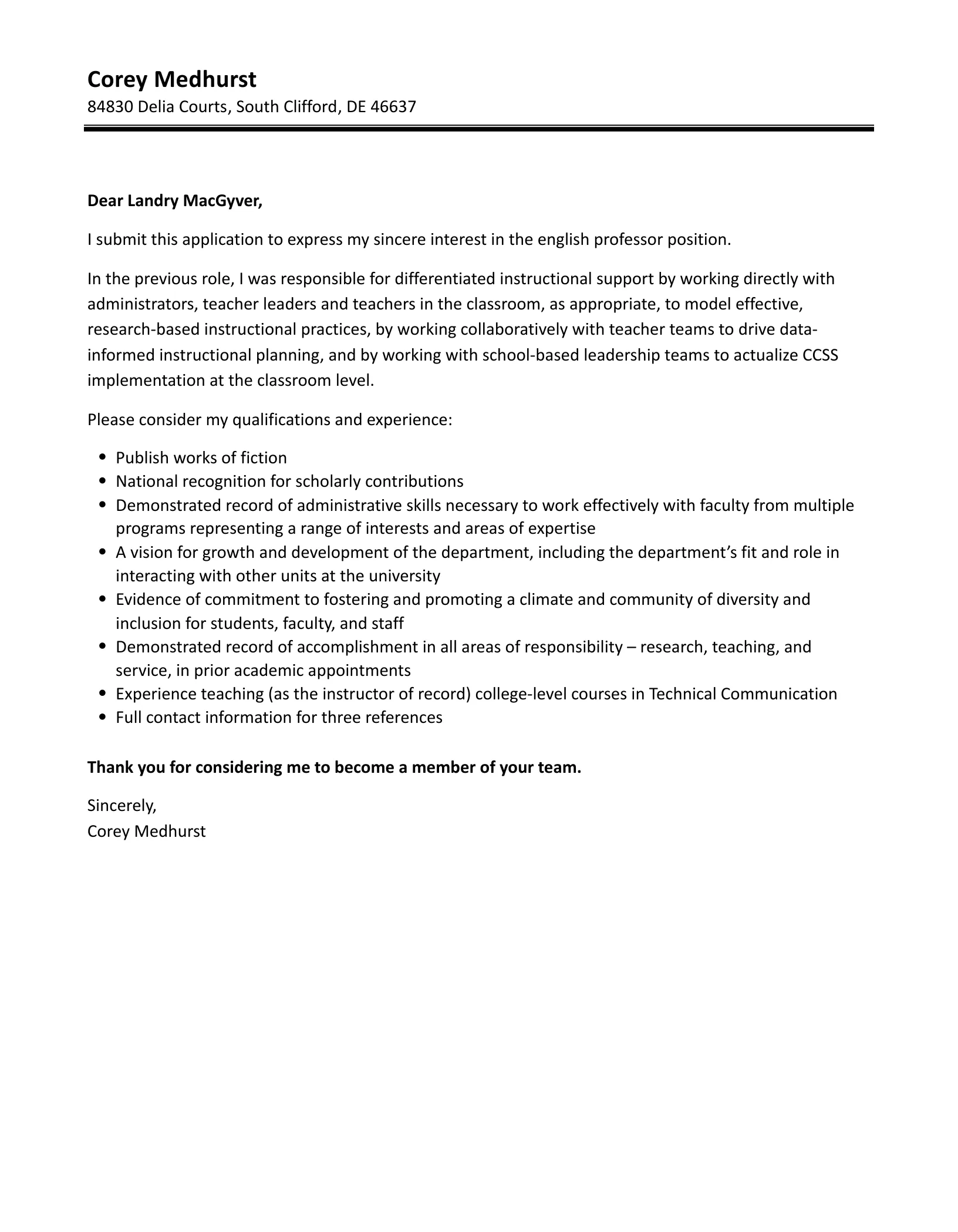 43605 teaching abilities