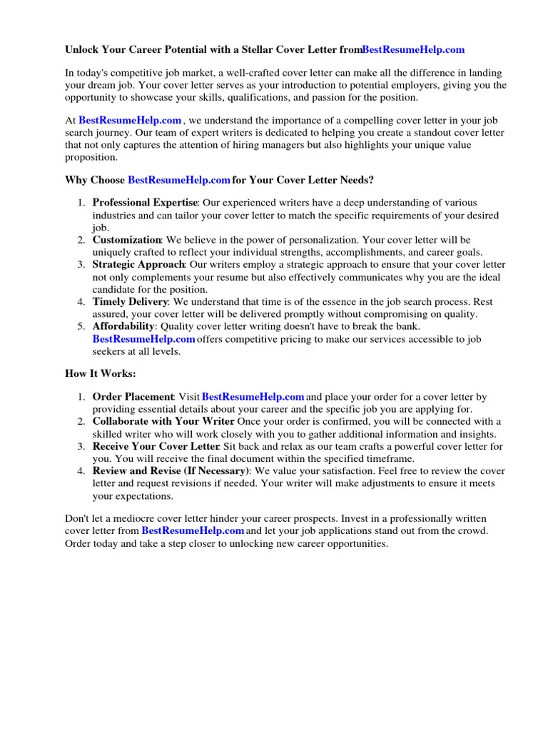 43610 cover letter writing