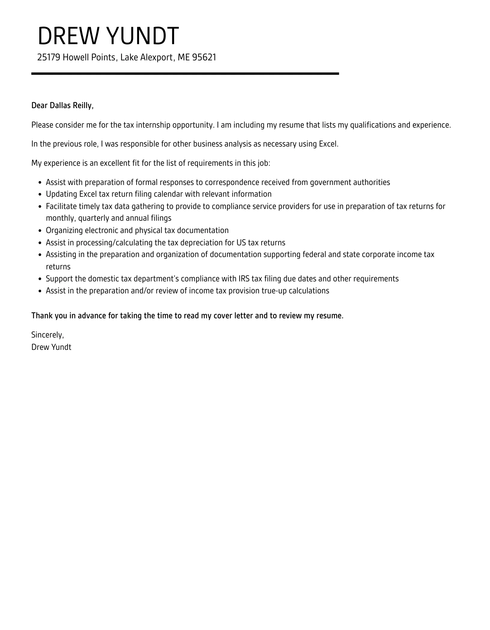 43612 tax internship proofreading