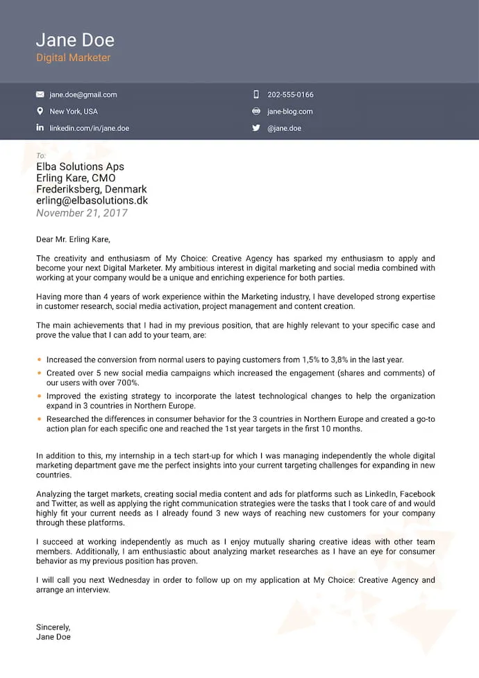 43620 marketing internship cover letter