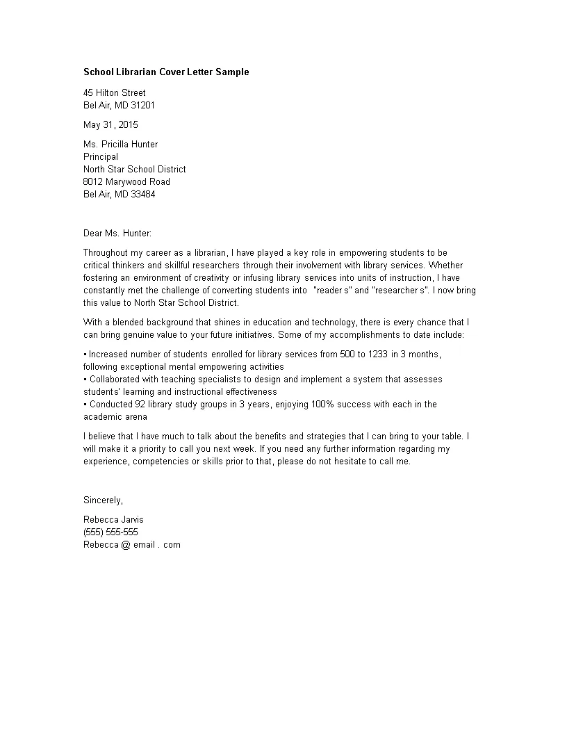 43625 formatting cover letter