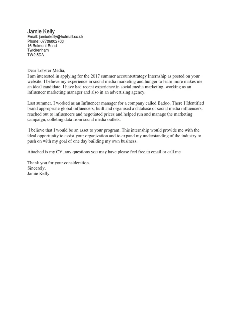 43627 cover letter formatting