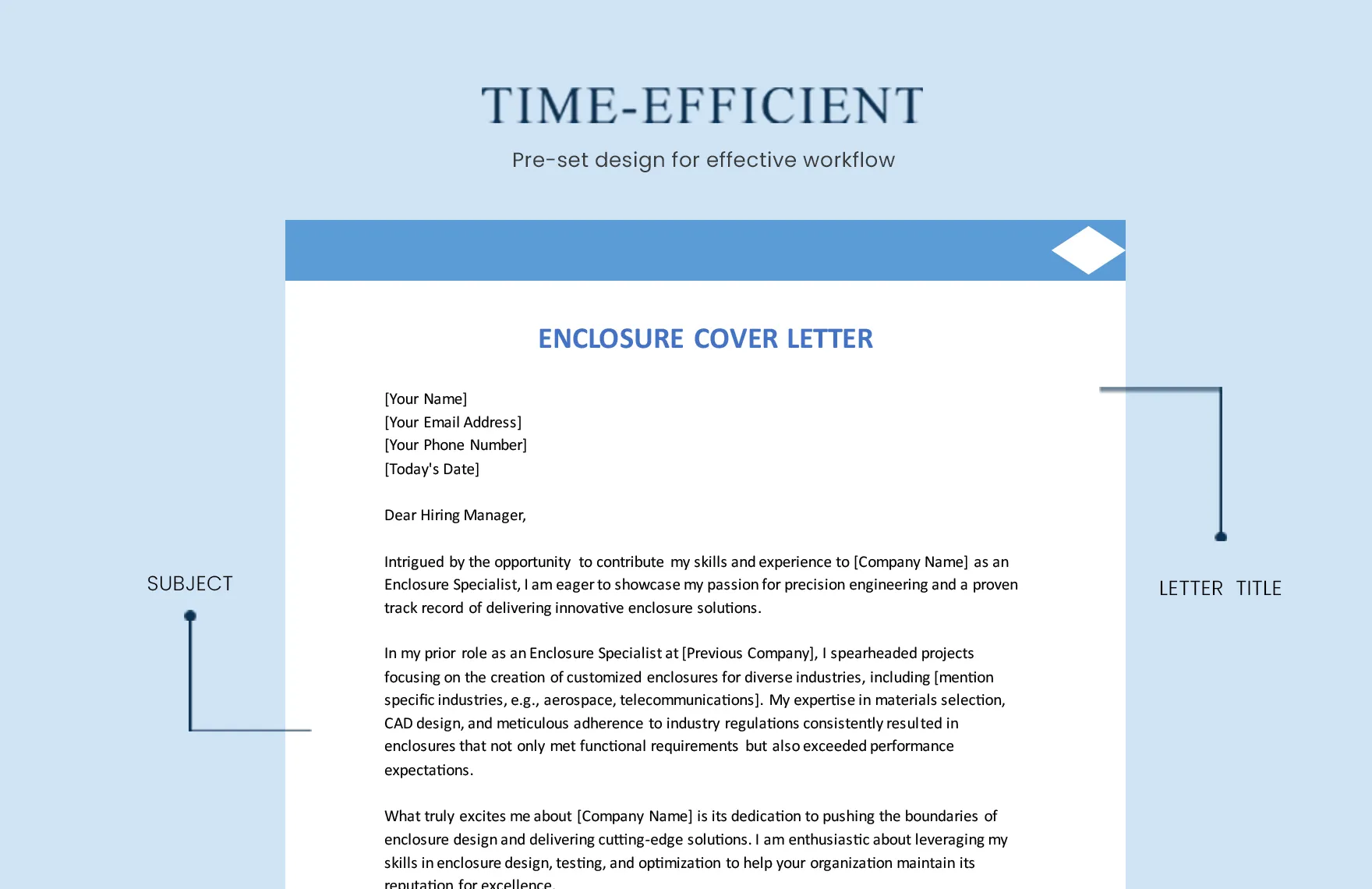 43629 cover letter formatting