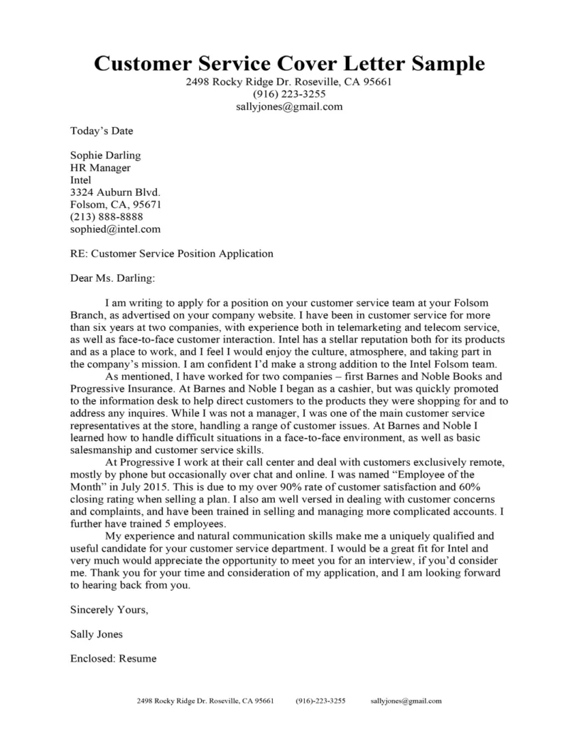 43634 contact information cover letter