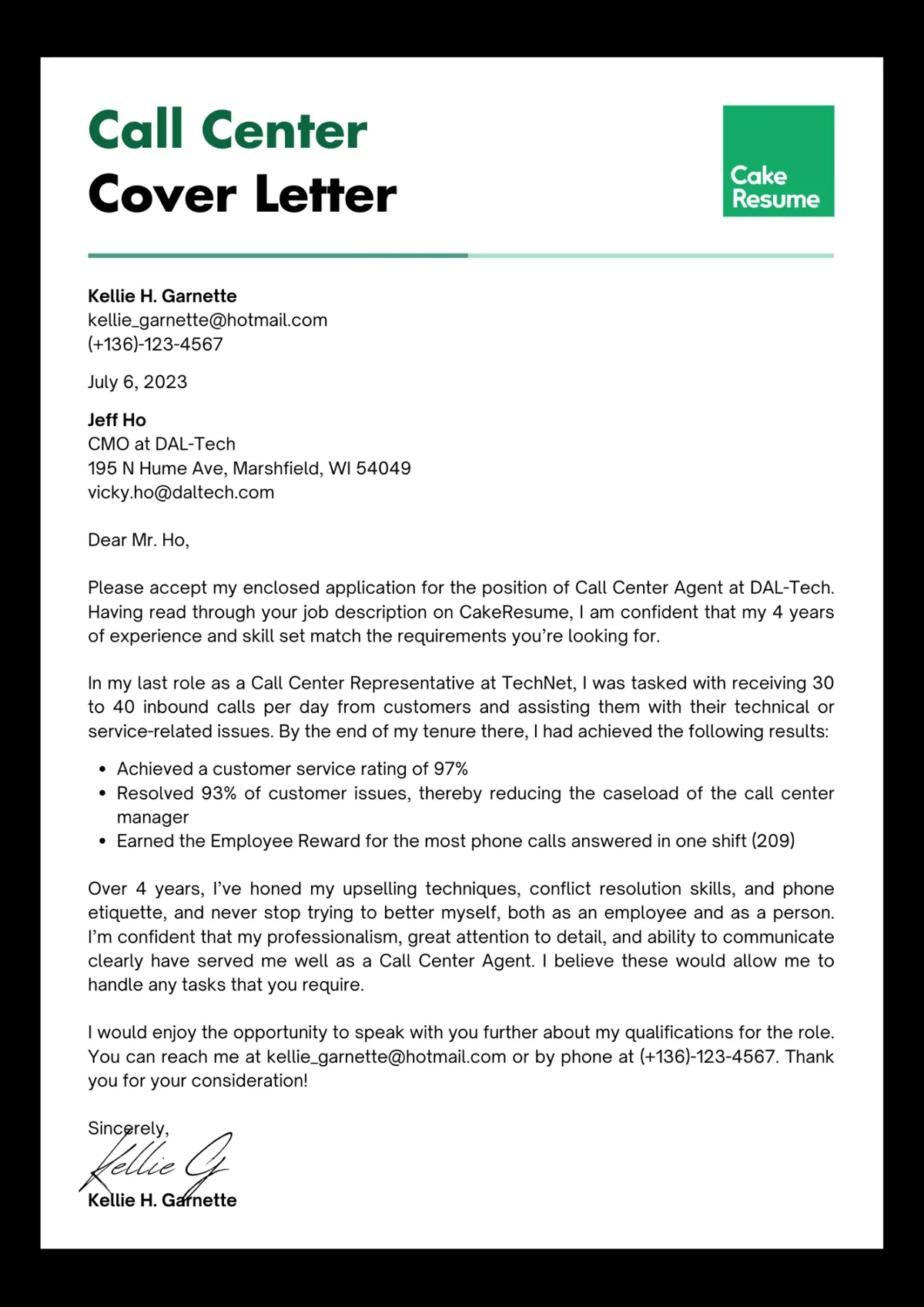 43641 cultural fit cover letter
