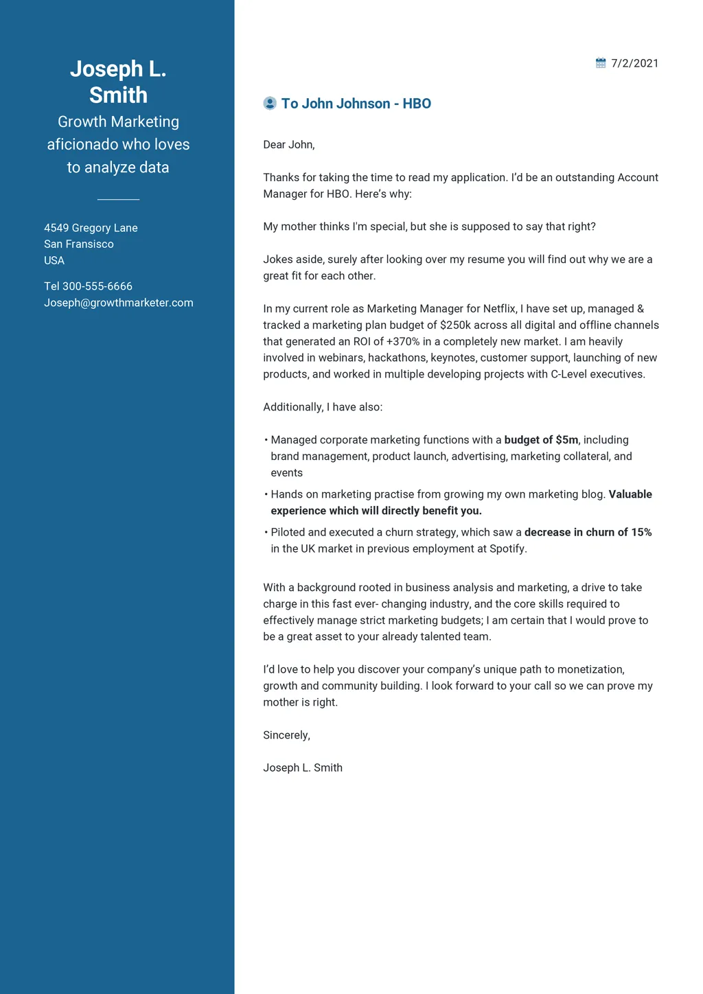 43647 cover letter components