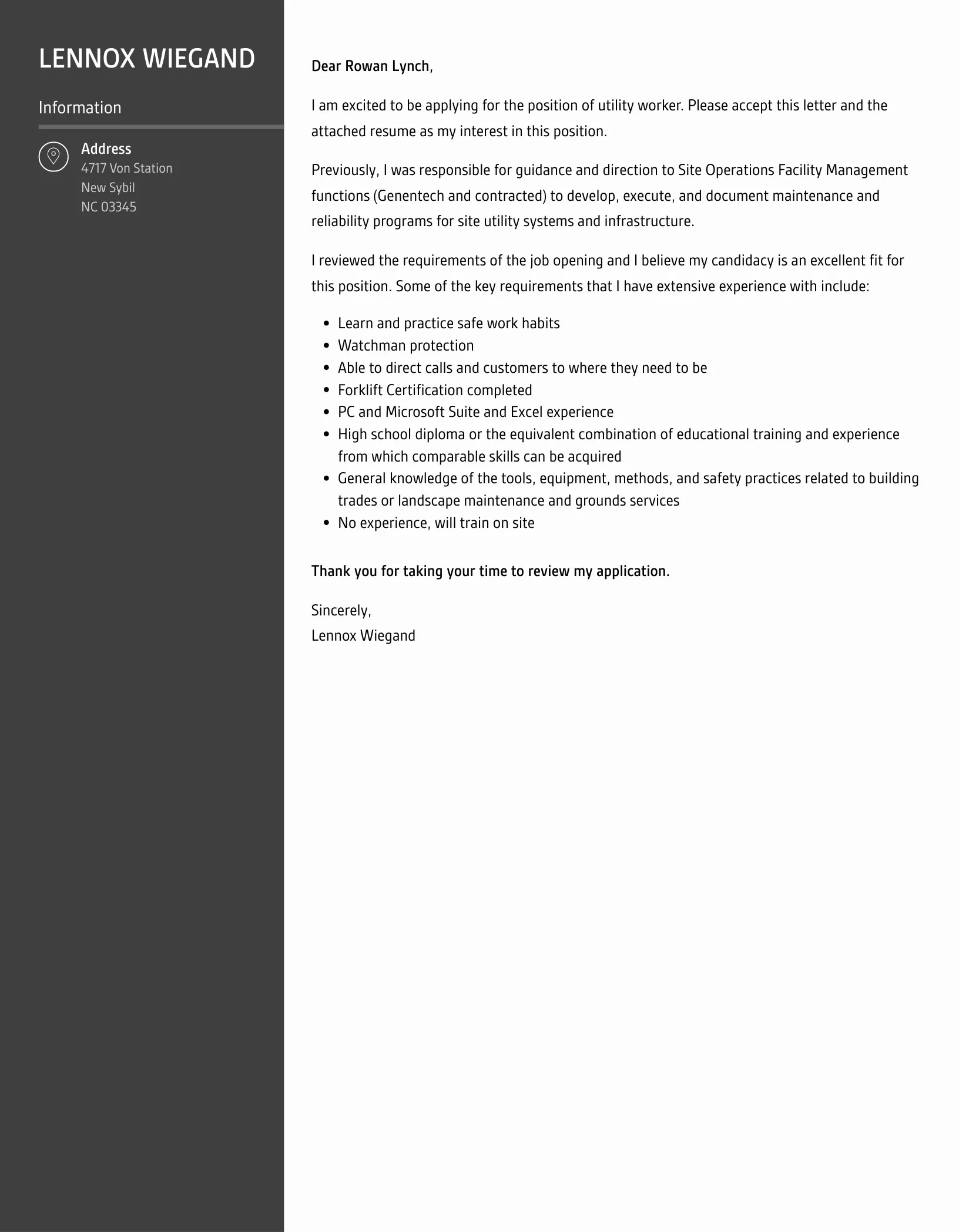 43650 professional closing