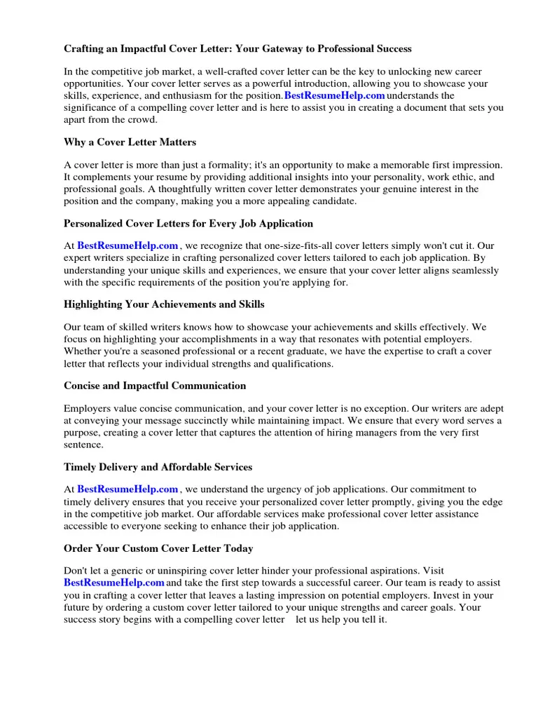 43651 journalism cover letter