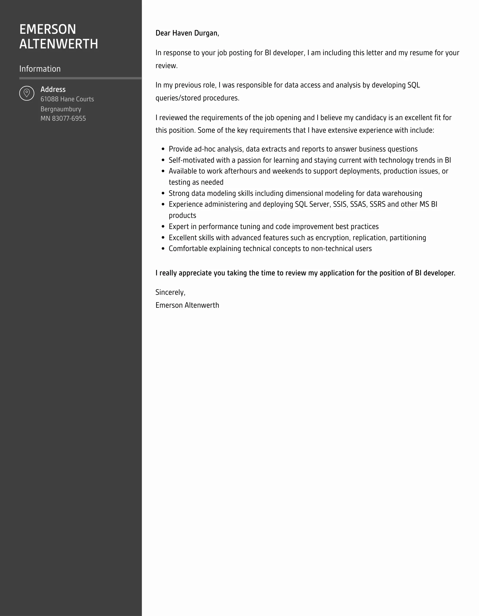 43653 bi developer cover letter overview